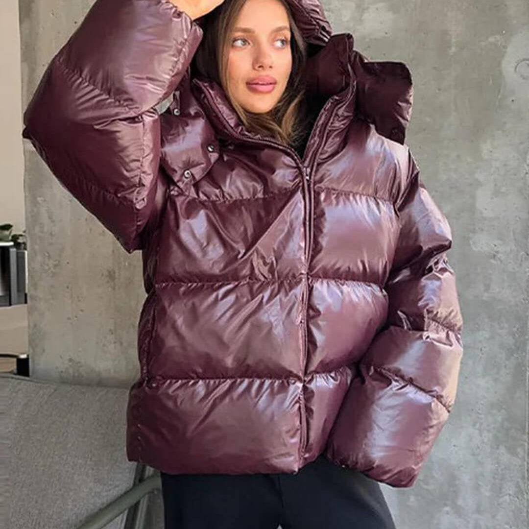 Piumino con cappuccio Davina
