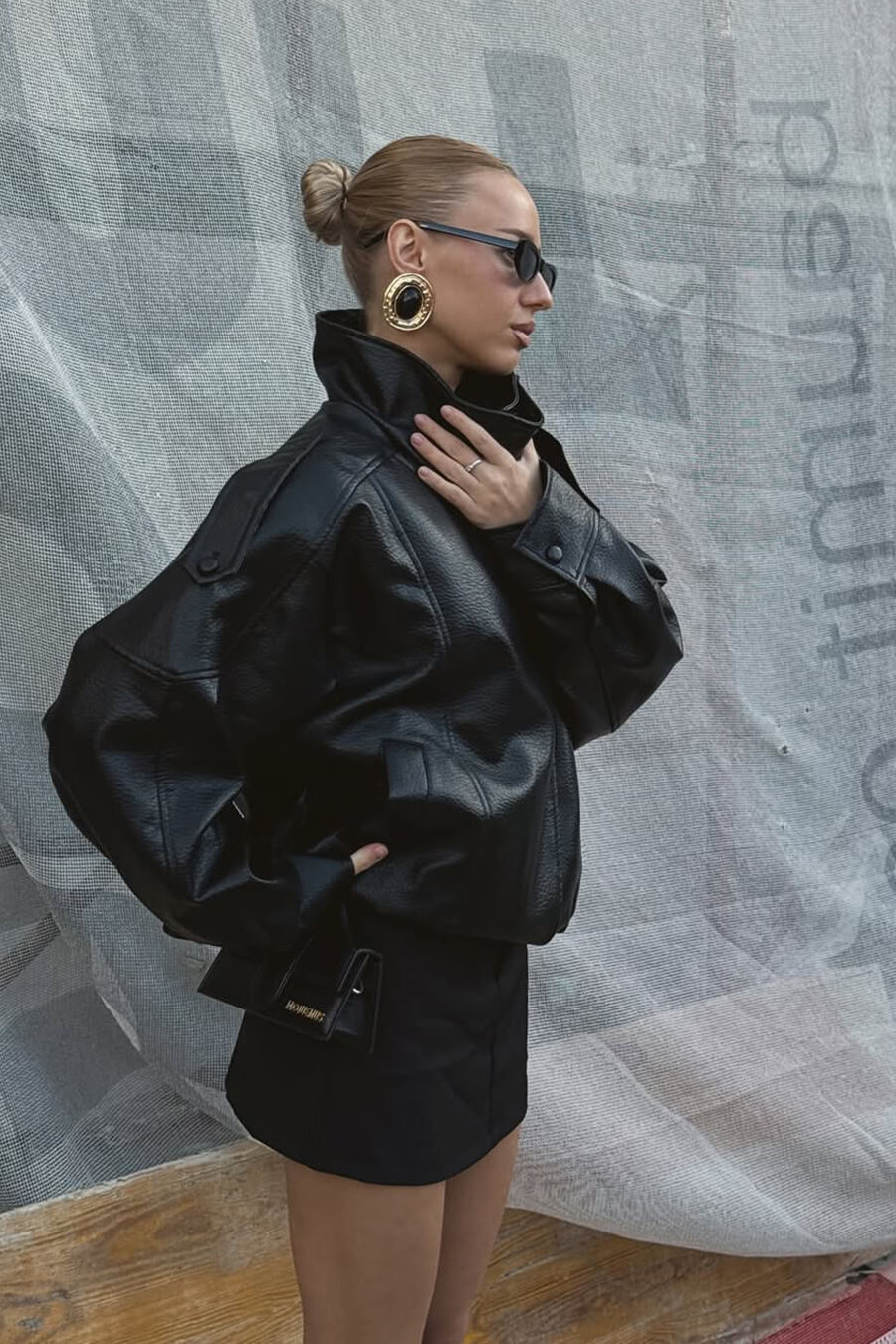 SOKYND Aleah Asymmetrical Leather Jacket Coats & Jacketsts1767356248731909587BlackXS