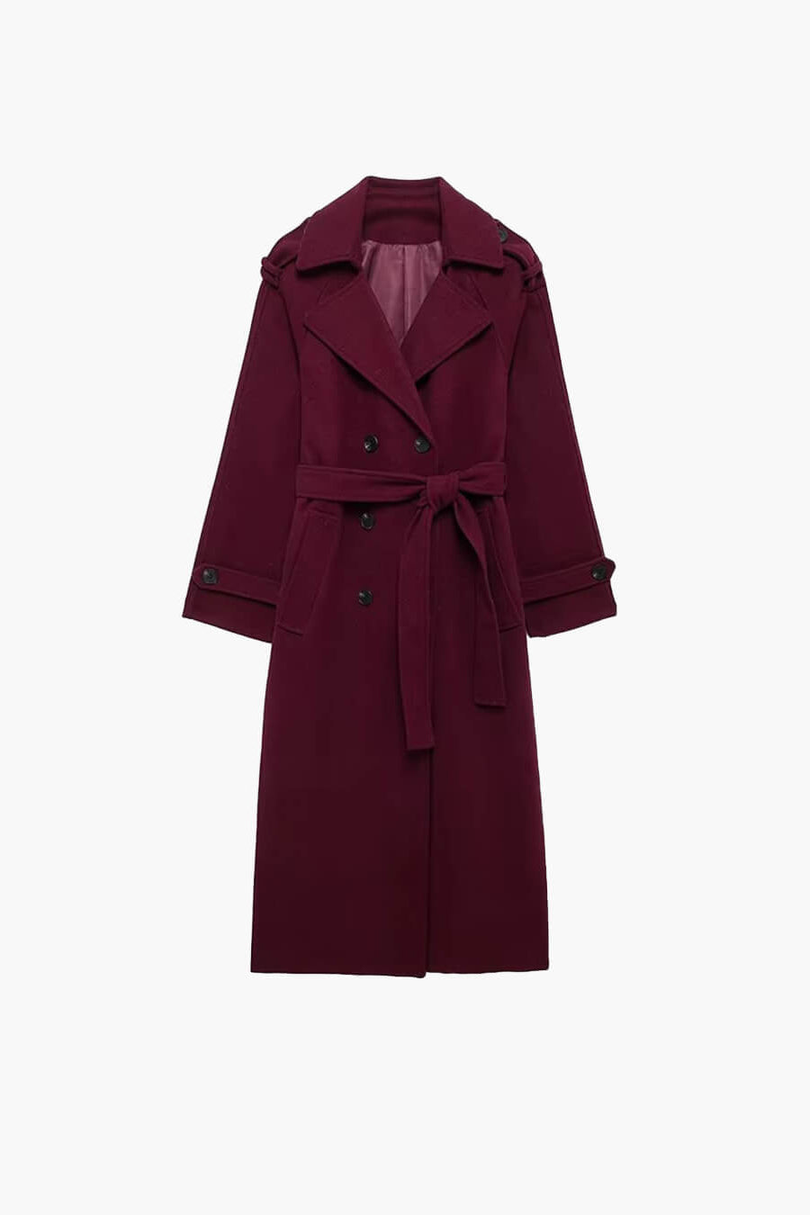 SOKYND Amelia Autumn Winter Coat Coats & JacketsBurgundyS