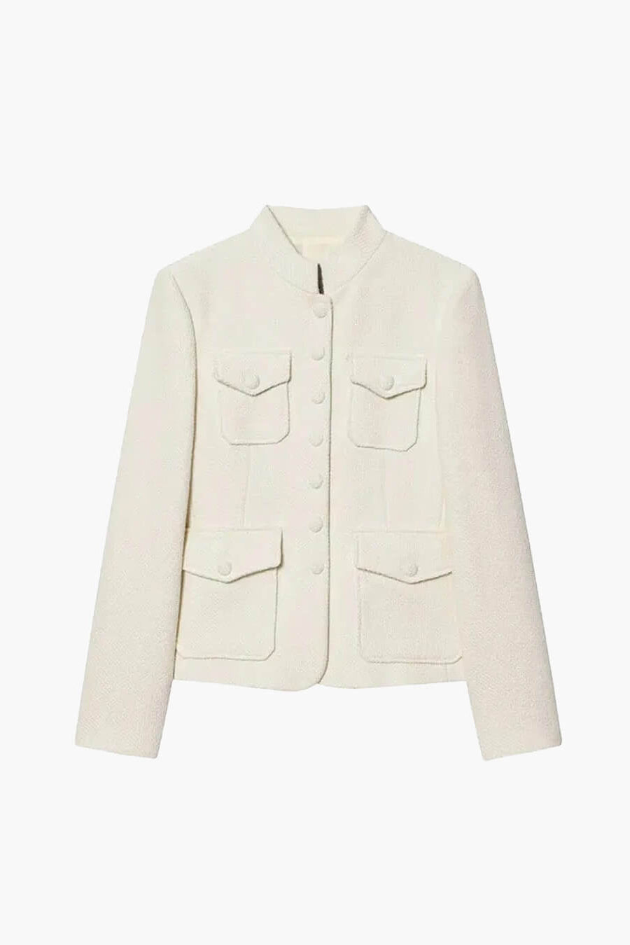 SOKYND Angela Stand Collar Flap Pockets Blazer BlazerSOKYND-480023-S-OS-28311S