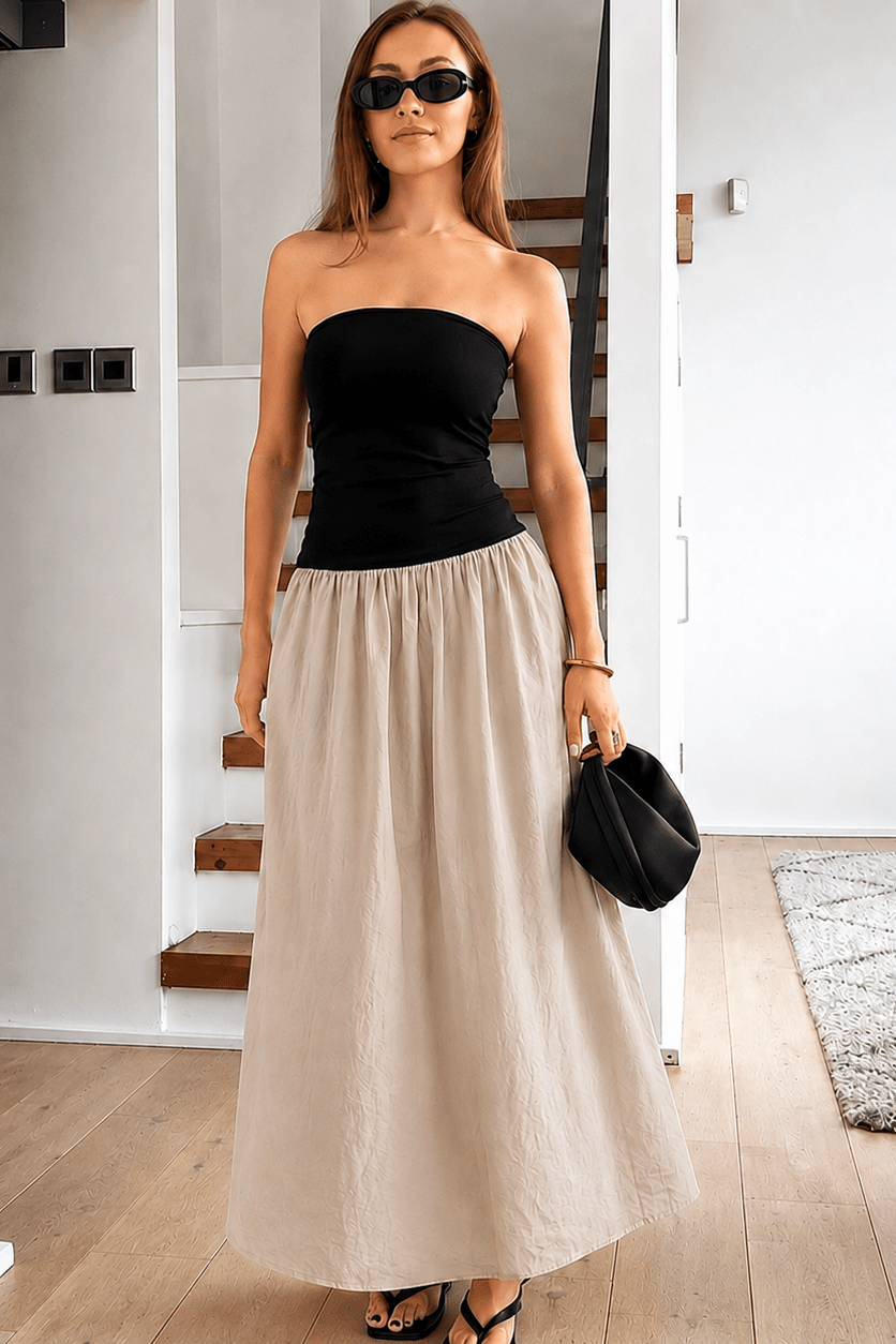 SOKYND Annie Contrast Honor Maxi Dress DressSOKYND-074327-M-OS-81847M