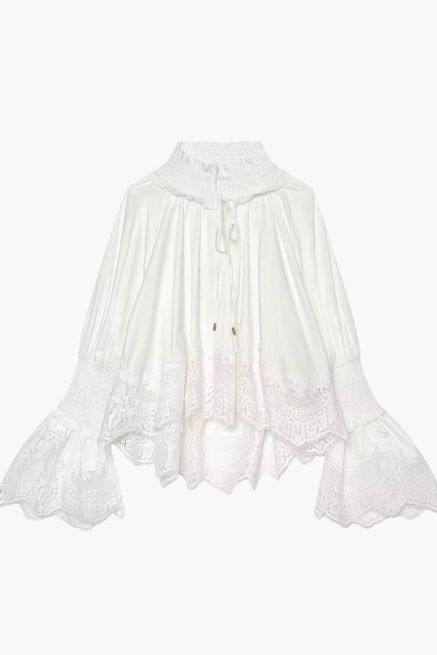 SOKYND Carla Embroidery Lace Trim Blouse BlouseSOKYND-464087-M-OS-70263M