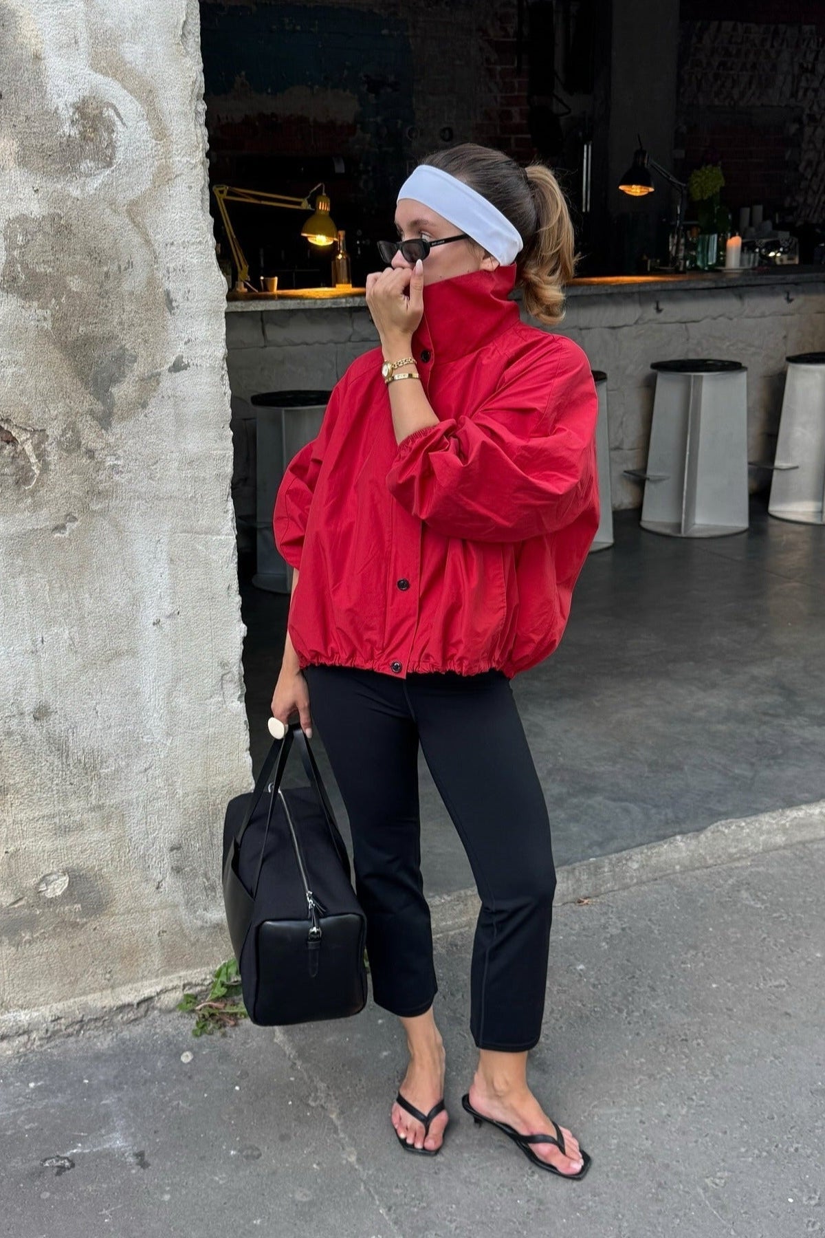 SOKYND Celeste High - Neck Jacket Coats & JacketsRedS