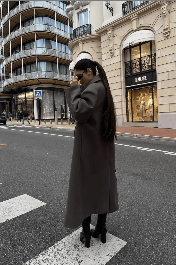 SOKYND Charlene Maxi Coat Coats & JacketsgU1767625273833505739BrownL