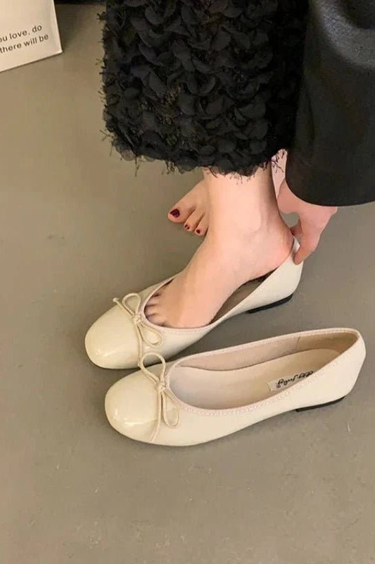 SOKYND Delphine Bowtie Ballet Flats ShoesSOKYND-266071-BLA-OS-22999Black35
