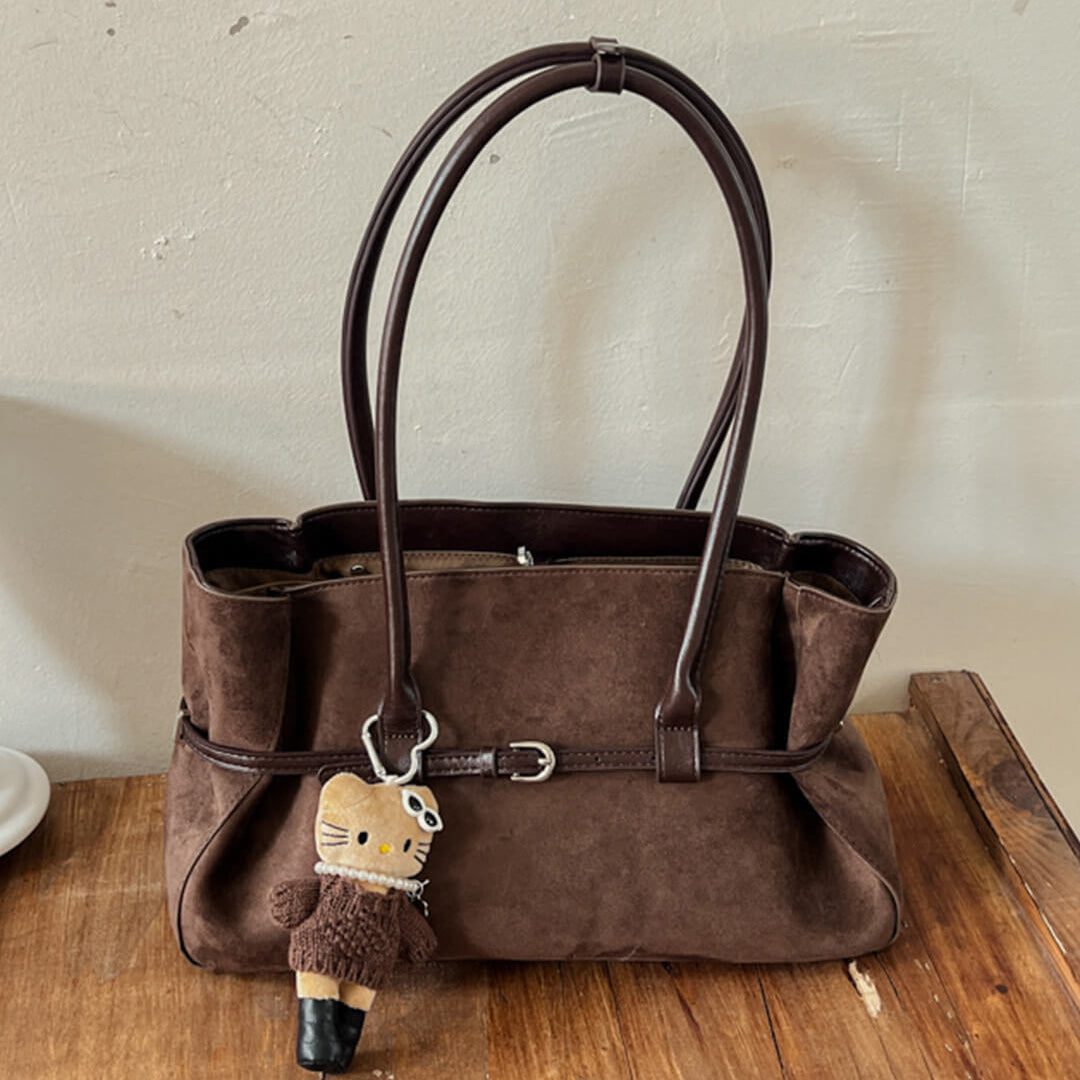 SOKYND Ellie Belted Tote Bag BagSOKYND-748695-BEI-OS-38583Coffee