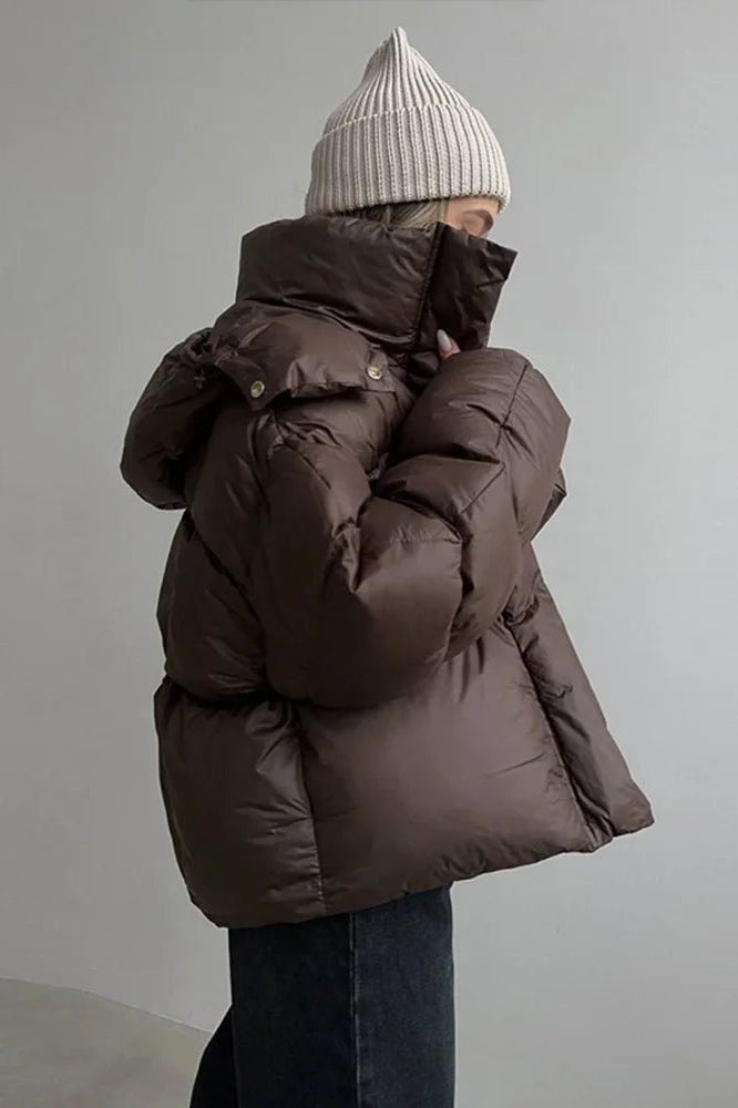 SOKYND Ellie Lightweight Puffer Jacket JacketSOKYND-336983-BRO-L-86327BrownL