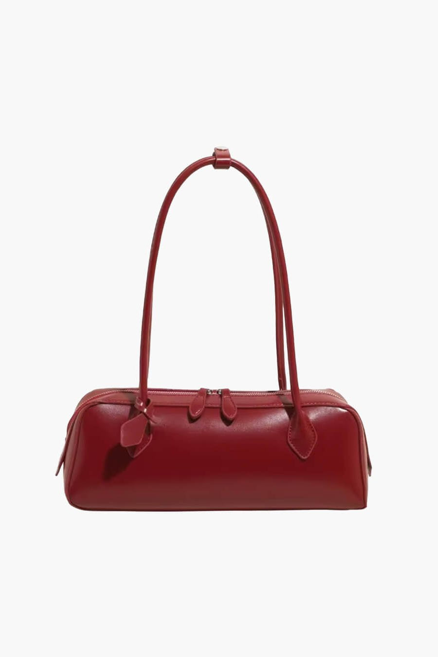 SOKYND Emily Vintage Leather Baguette Bag BagSOKYND-838871-RED-OS-02487Red
