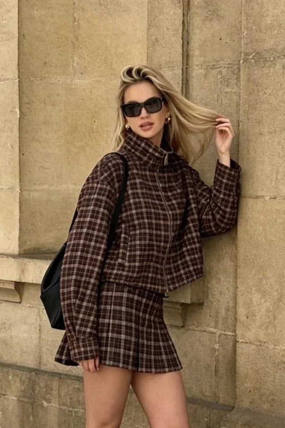 SOKYND Eva Checked Jacket & Skirt Set JacketSOKYND-588695-JAC-XS-95895Jacket OnlyXS
