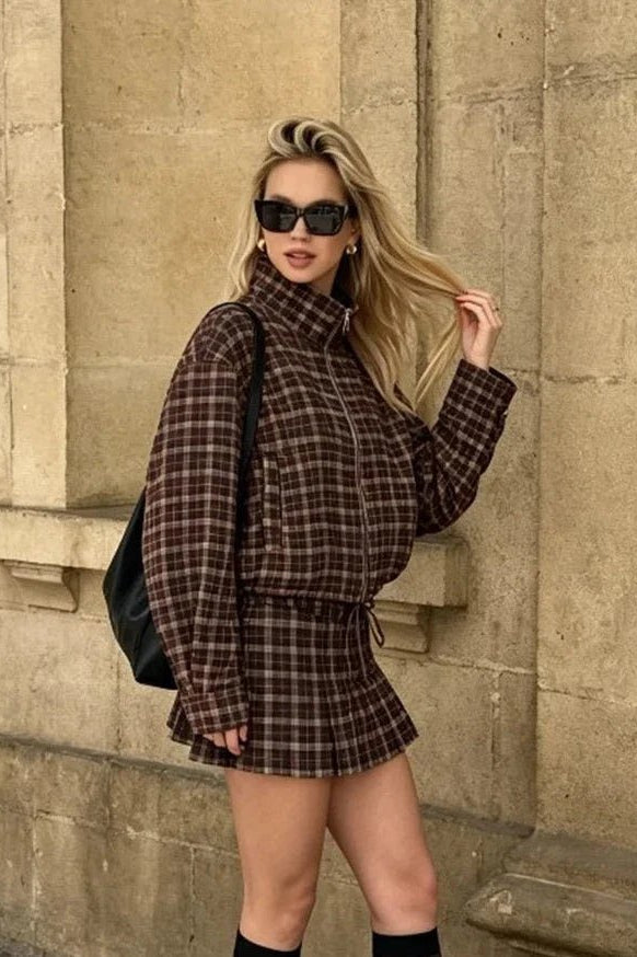 SOKYND Eva Checked Jacket & Skirt Set JacketSOKYND-588695-JAC-XS-95895Jacket OnlyXS
