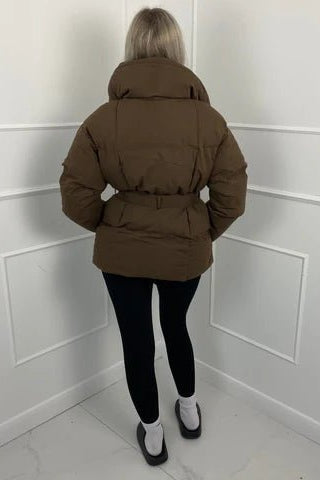 SOKYND Eva Puffer Jacket JacketSOKYND-922199-BRO-S-92247BrownS