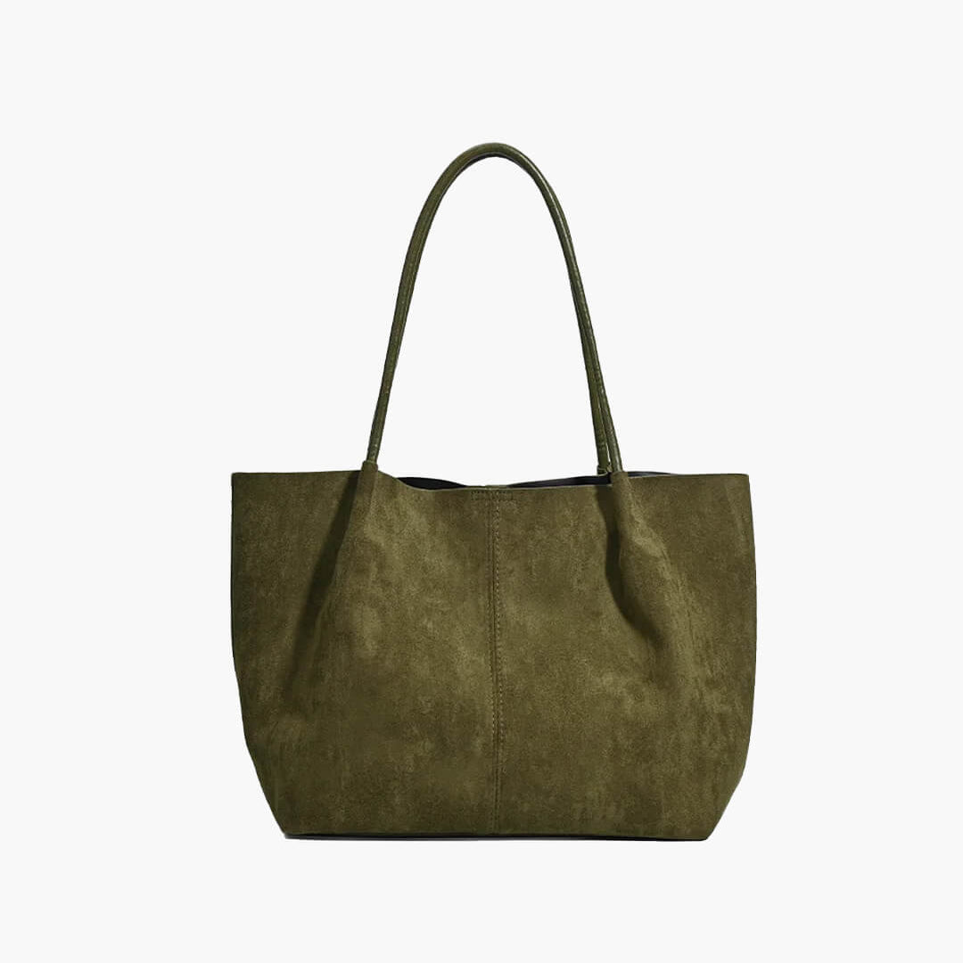 SOKYND Gina Suede Tote with Pouch BagSOKYND-414231-GRE-OS-77591Green