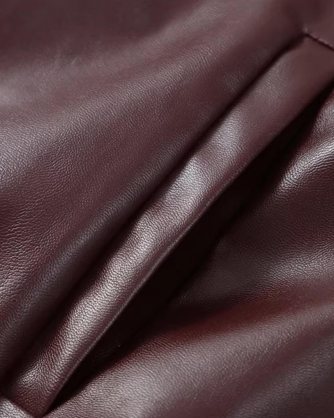 SOKYND Hannah Faux Leather Lapel Jacket JacketSOKYND-120407-WIN-S-51159WineS