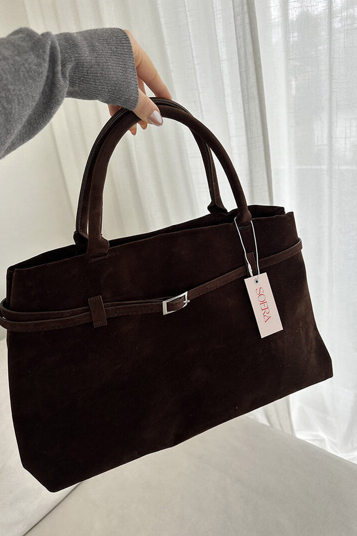 SOKYND Isabel Suede Bag BagSOKYND-234071-BRO-R-74199BrownRegular
