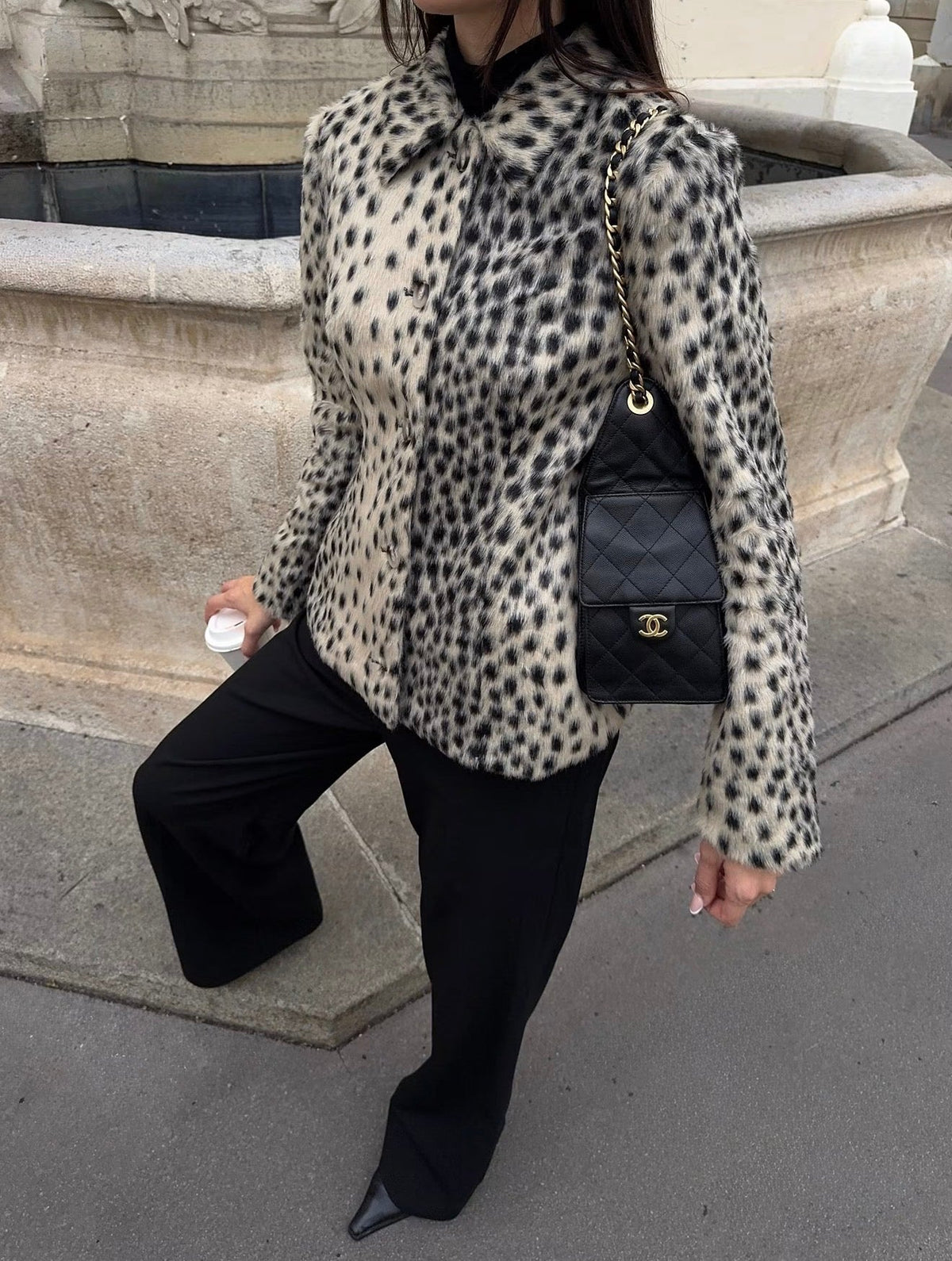 SOKYND Linda Leopard Faux Fur Lapel Coat CoatSOKYND-680727-L-OS-71927L