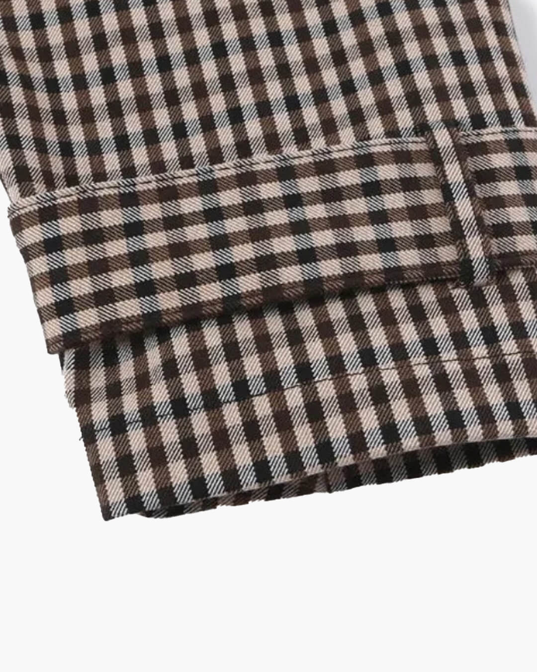 SOKYND Maria Drawstring Gingham Short Trench CoatSOKYND-115607-BEI-S-66775BeigeS