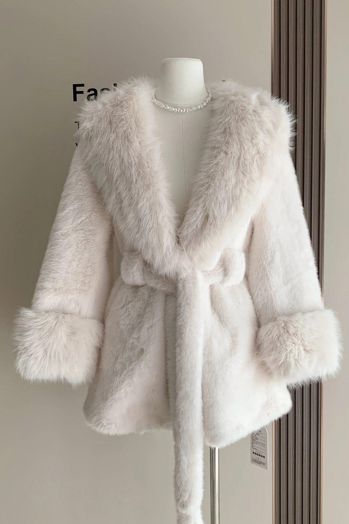 SOKYND Miriam Faux Fur Trim Coat CoatSOKYND-365143-BLA-S-19383BlackS
