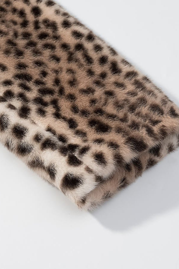 SOKYND Rose Leopard Faux Fur Cropped Jacket JacketSOKYND-698967-S-OS-47991S