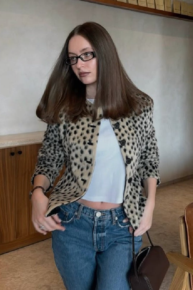 SOKYND Rose Leopard Faux Fur Cropped Jacket JacketSOKYND-698967-S-OS-47991S