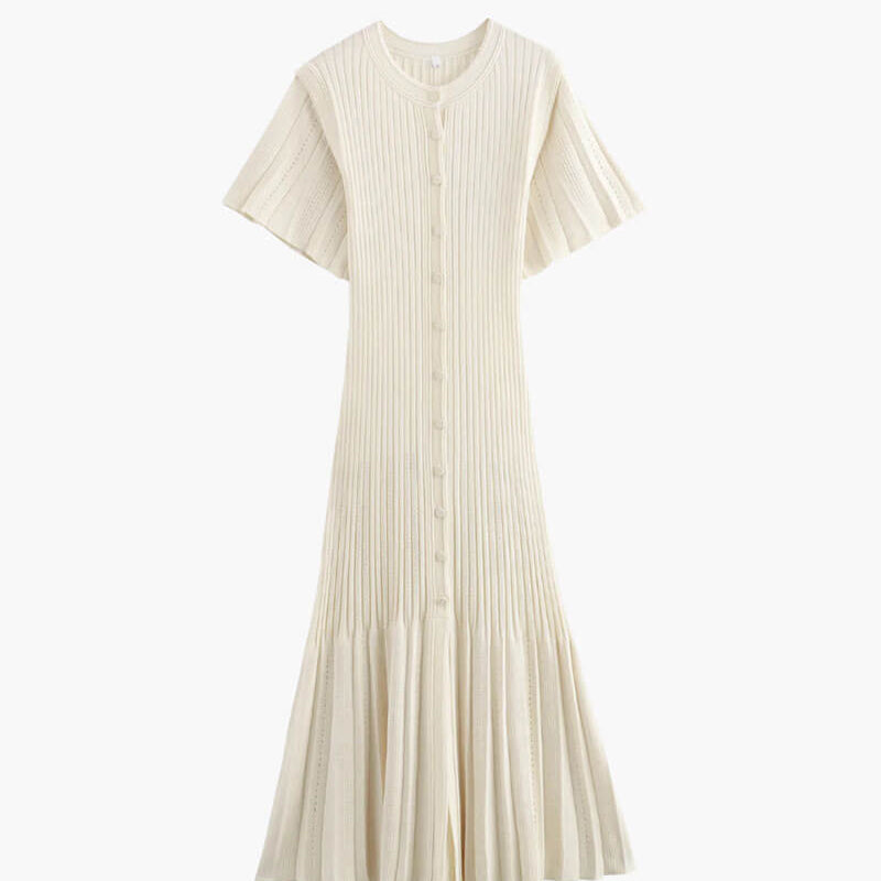 SOKYND Savannah Midi Dress DressesCremeS