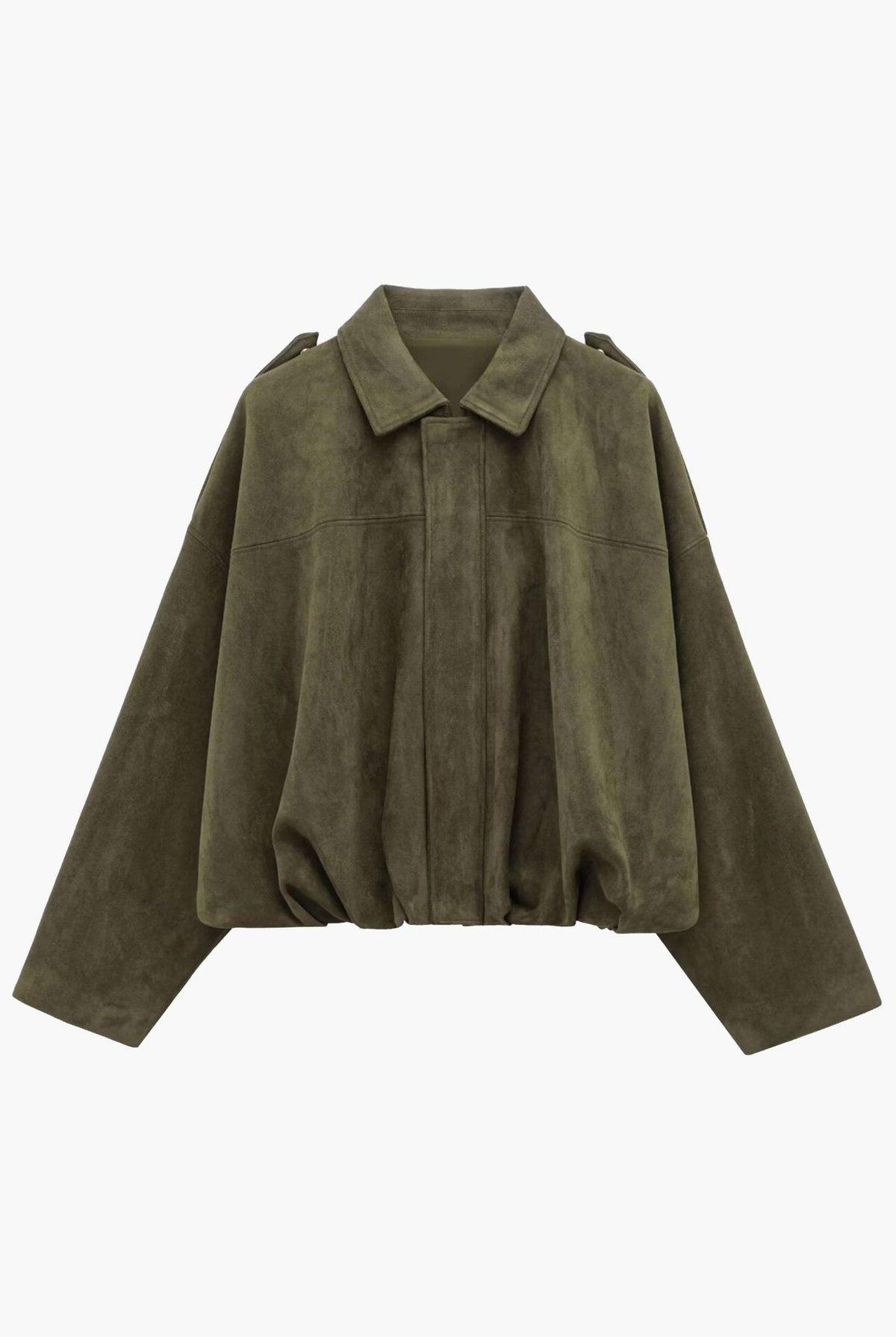 Zelda Suede Bomber Jacket