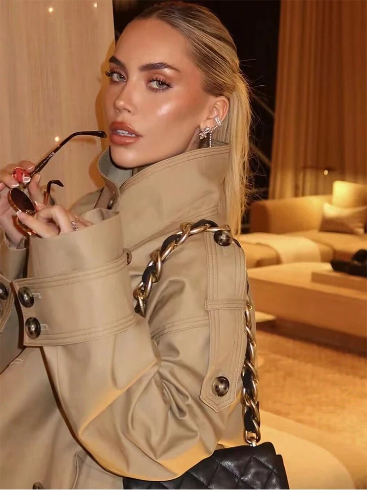 SOKYND Zoe Beige Double Breasted Trench CoatSOKYND-986391-BEI-M-56759BeigeM