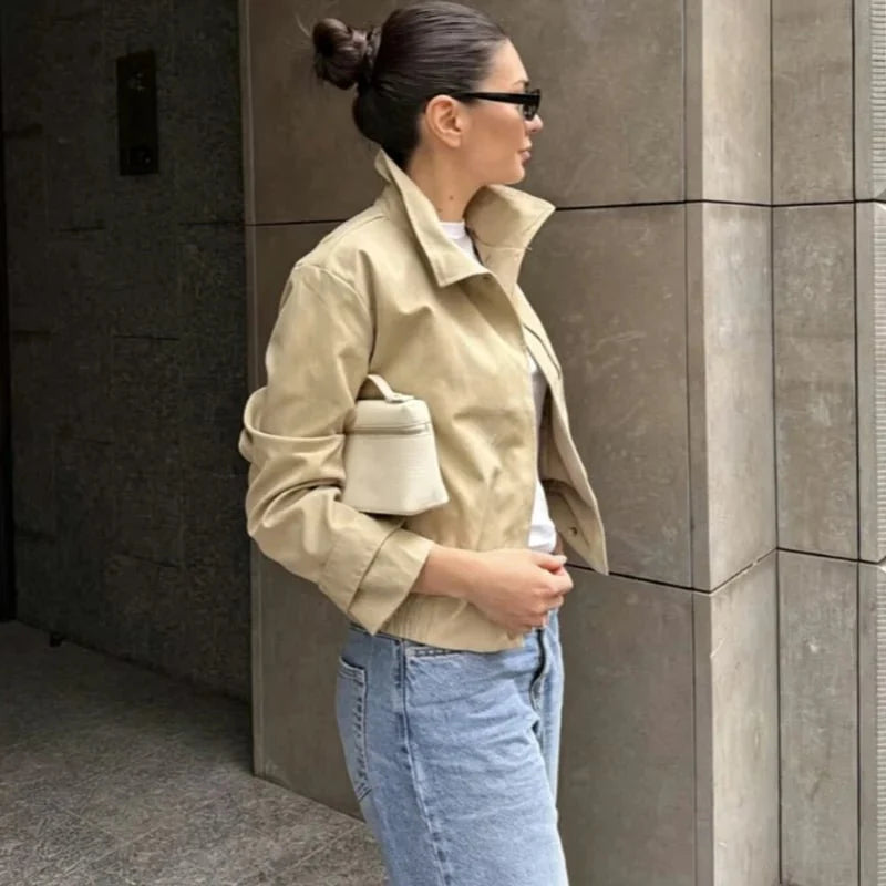Anne High Neck Zip Jacket
