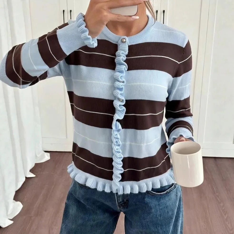 Carmen Striped Knit Pullover