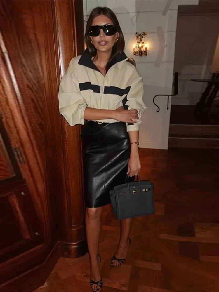 Rachel Oversized Bomber Jacket