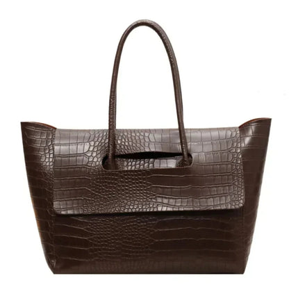 Anna Embossed Leather Tote