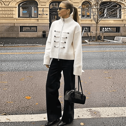 Amelia Turtleneck Zip Knit Cardigan