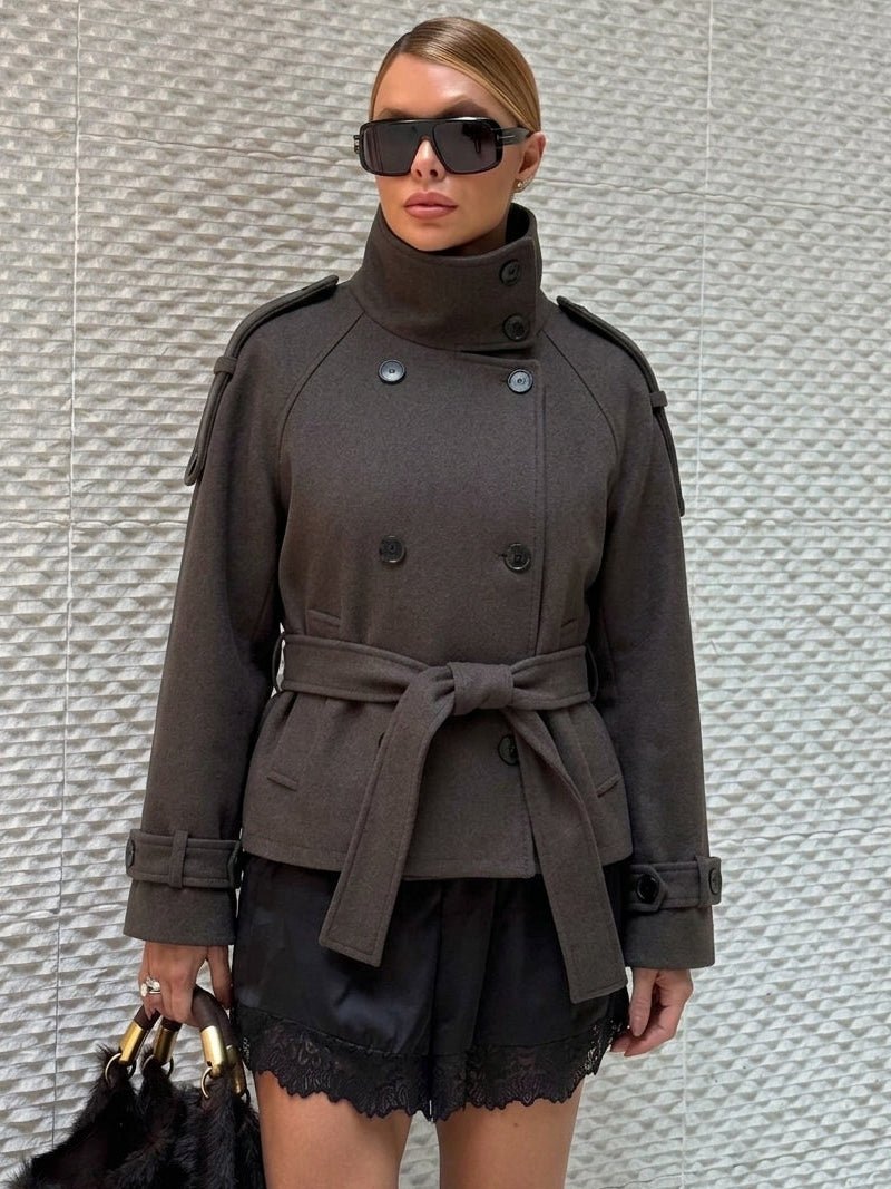 Alicia Double Breasted Belted Coat