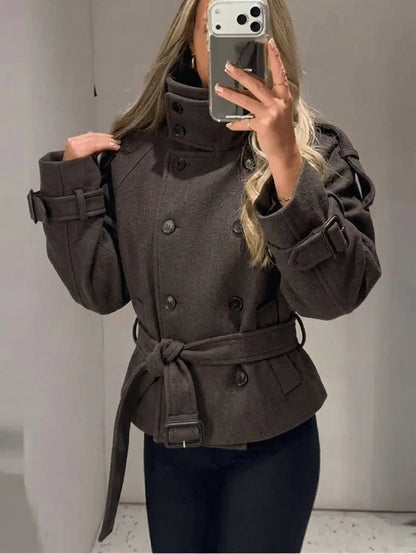 Alicia Double Breasted Belted Coat