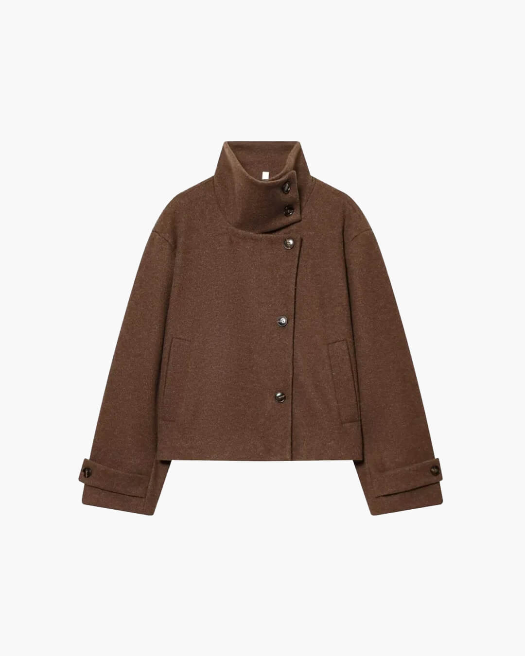 Alice Rose Buckle Stand Collar Coat