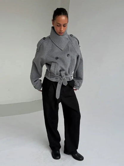 Mary High Collared Coat