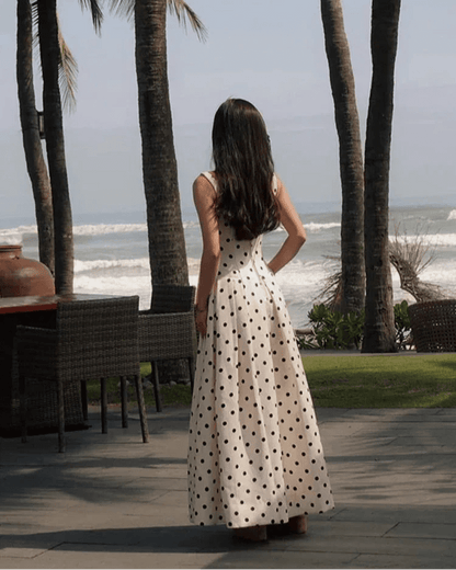 Martha Polka Dot Midi Dress