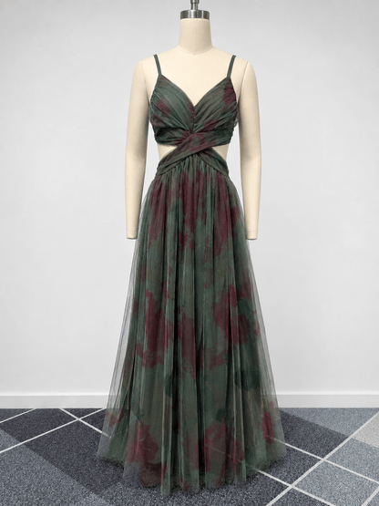 Briony Floral Mesh Maxi Dress