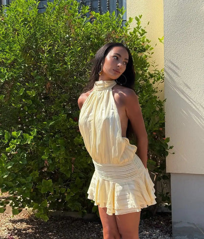 Tacita Backless Mini Dress
