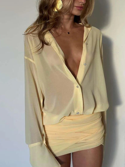 Sienna Long Sleeve Shirt Dress