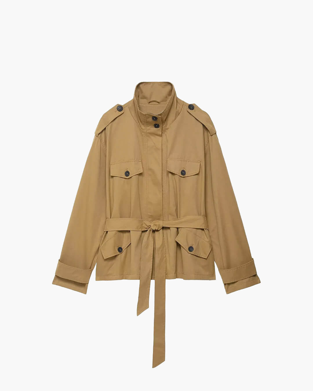 Kate High Collar Belted Jacket Skort Set