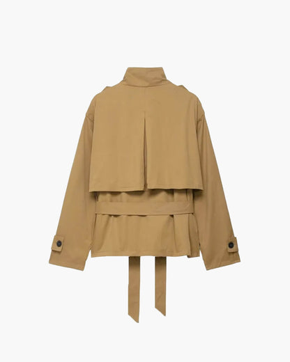 Kate High Collar Belted Jacket Skort Set
