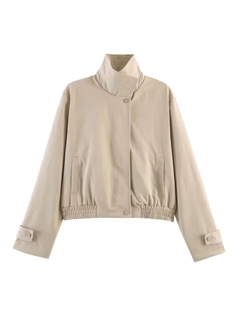 Isabel Cropped Bomber Jacket