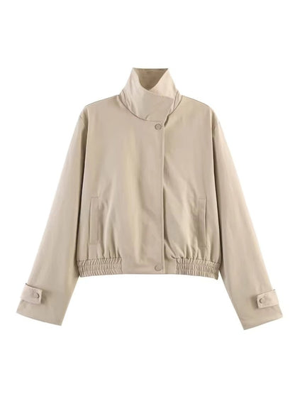 Isabel Cropped Bomber Jacket
