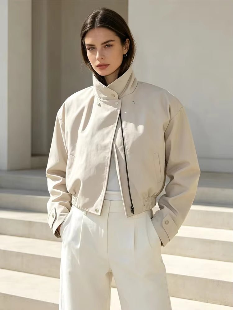 Isabel Cropped Bomber Jacket