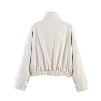 Isabel Cropped Bomber Jacket
