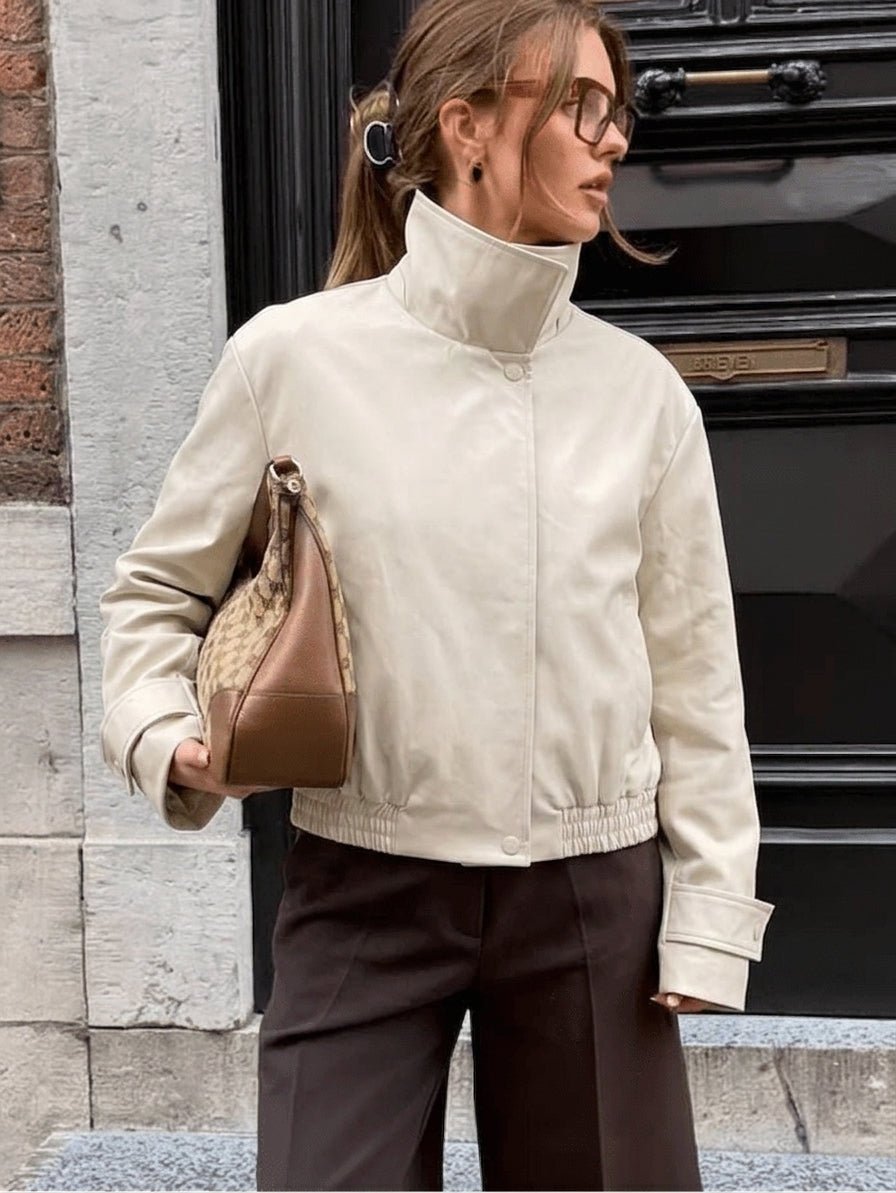 Isabel Cropped Bomber Jacket
