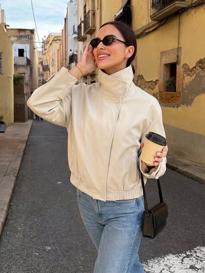 Isabel Cropped Bomber Jacket