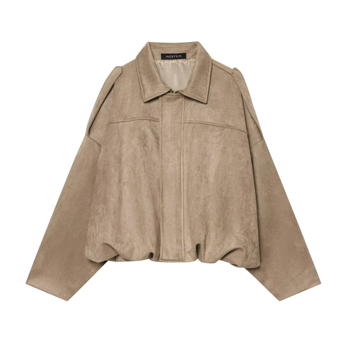 Sandra Suede Oversized Zip Jacket
