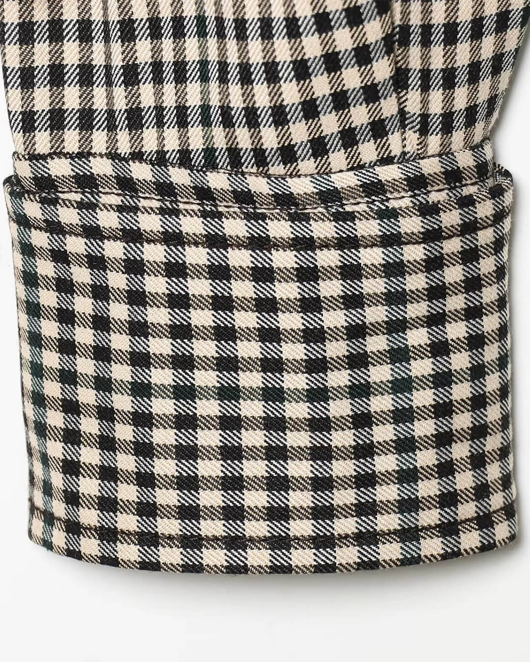 Emma High Neck Checked Bomber Jacket