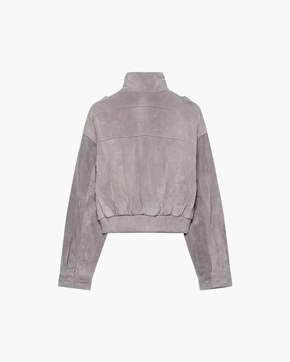 Nina Faux Suede Cropped Jacket